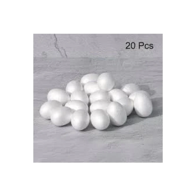 Uxcell 20pcs White Egg Foam Balls - Craft & Decoration