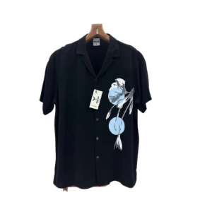 Men's Short Sleeve Abstract Graphic Camp Shirt
