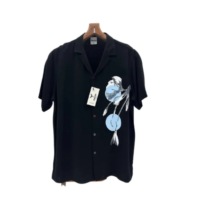 Men's Short Sleeve Abstract Graphic Camp Shirt