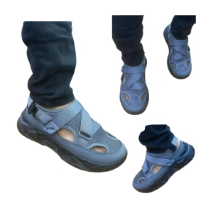 Men's Black Sport Sandals with Adjustable Straps