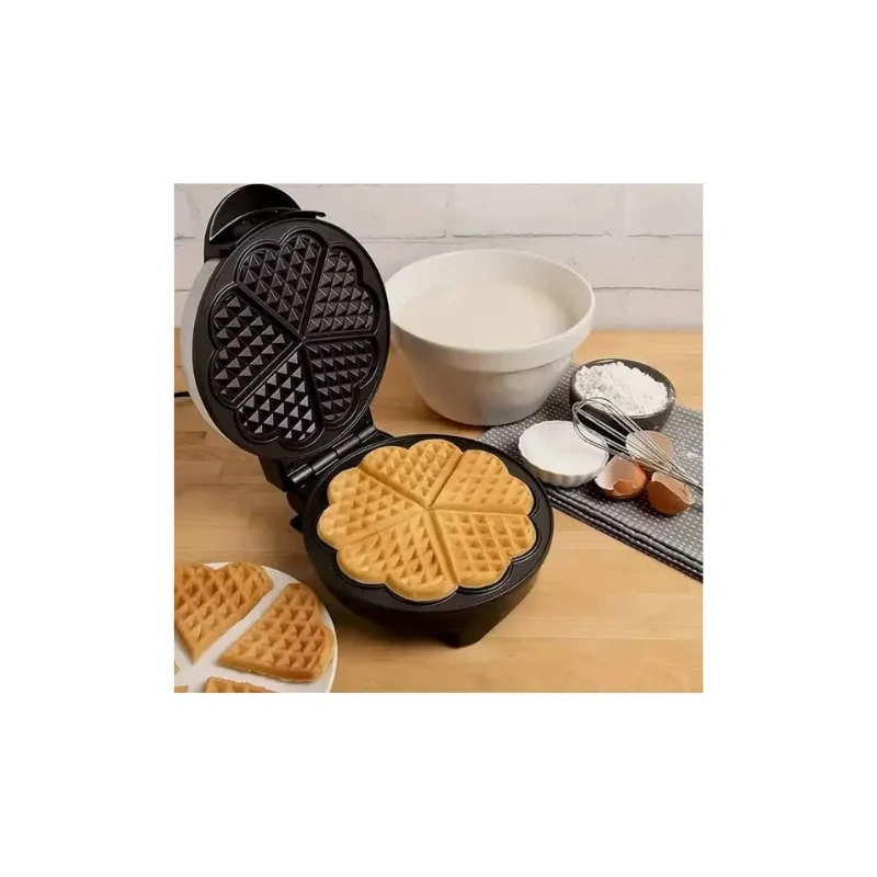 Heart Shaped Waffle Maker - Makes 5 Small Heart Waffles2