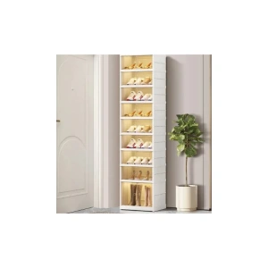Cimlord 9-Tier Foldable Shoe Rack Organizer for Closet