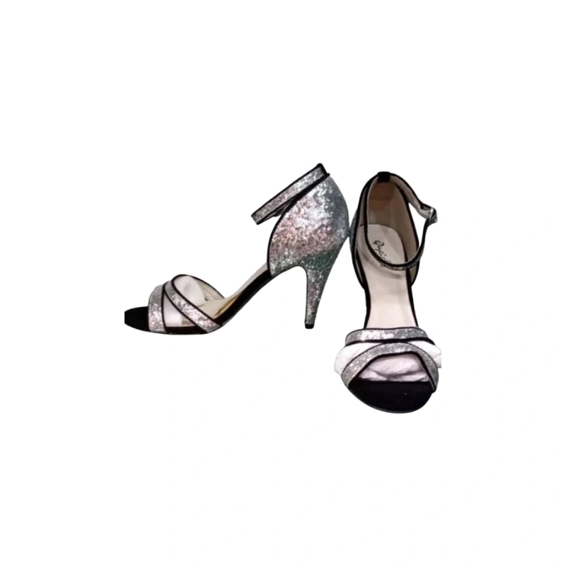 Classic Ilicia Women's Square Toe Metallic Heels