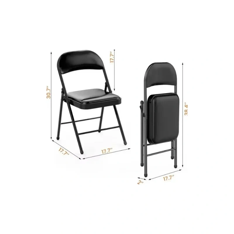 Modern Tempered Glass Table Set with Two Folding Chairs3