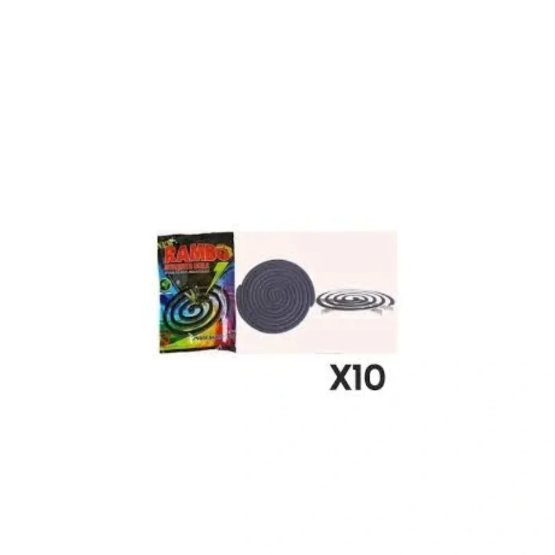 Rambo Mosquito Coils (10 Pack) - Effective Mosquito Repellent