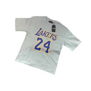 Topman Men's Light Grey Lakers Kobe Bryant #24 T-Shirt - Mamba Forever Style
