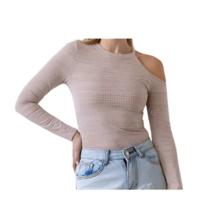 Le Lis Cut-Out Shoulder Long Sleeve Bodysuit – Chic & Trendy