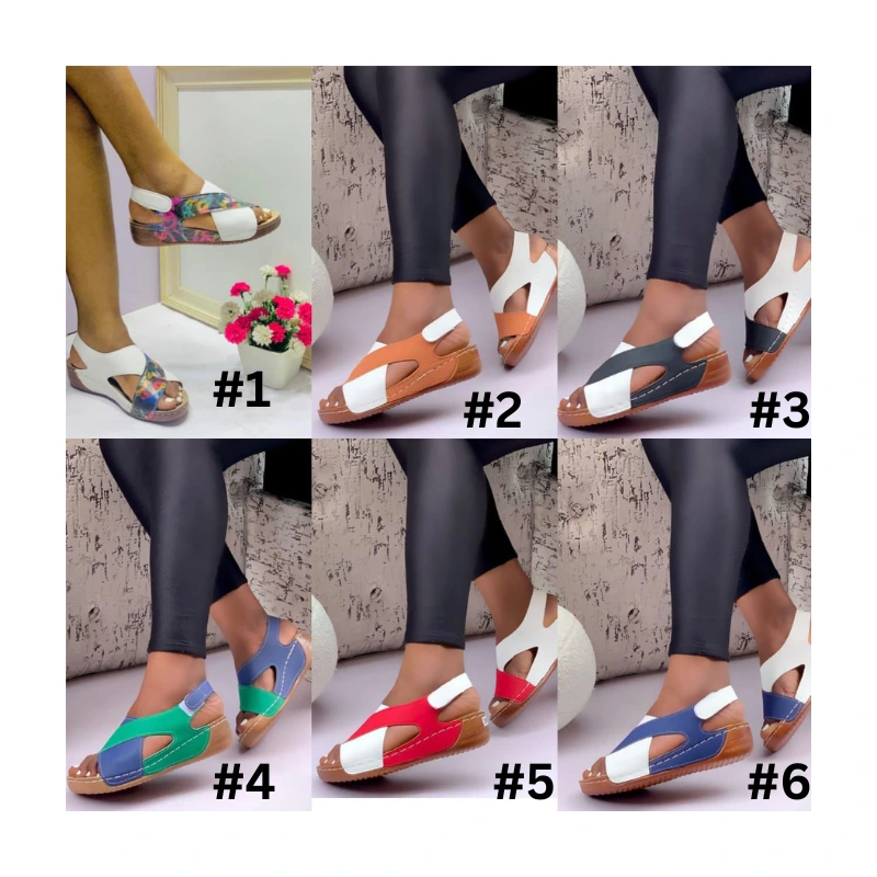 Women's Colorful Casual Comfort Sandals with Arch Support