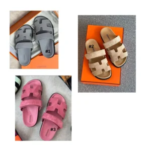 Unisex Hermes-Inspired H-Strap Slide Sandals | Comfortable Casual Summer Sliders in Multiple Colors