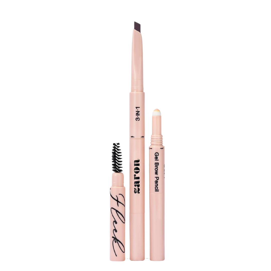 Zaron F'Lek Gel Brow Pencil, Powder & Brush