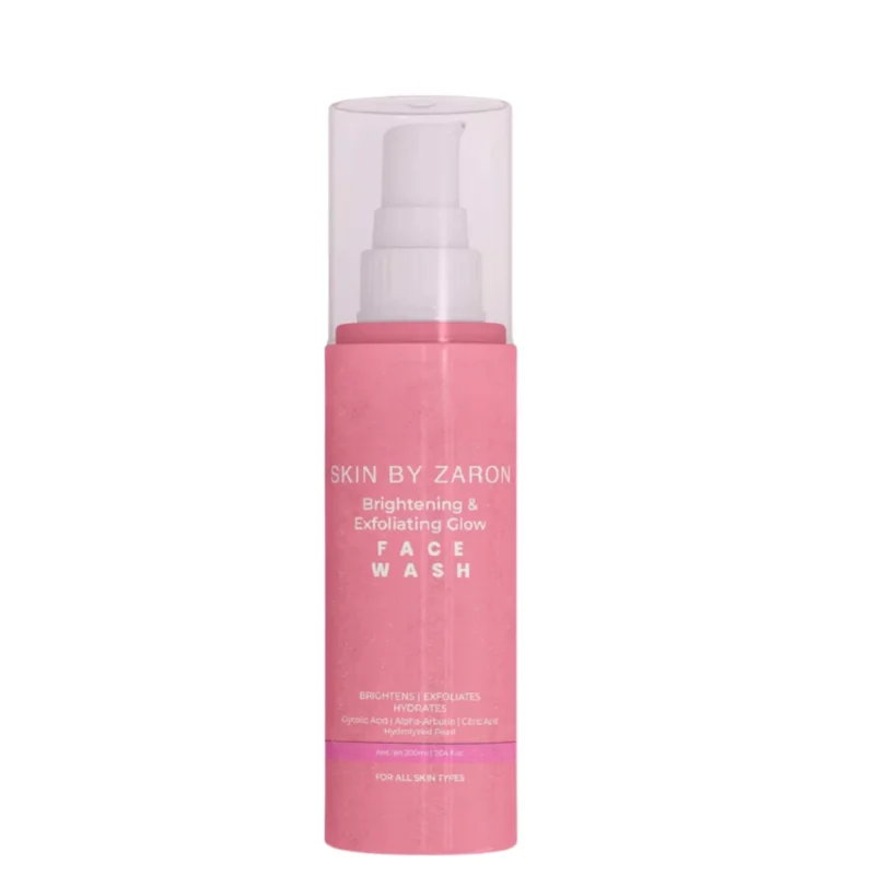 Zaron Brightening & Exfoliating Glow Face Wash: AHA-Powered Cleanse