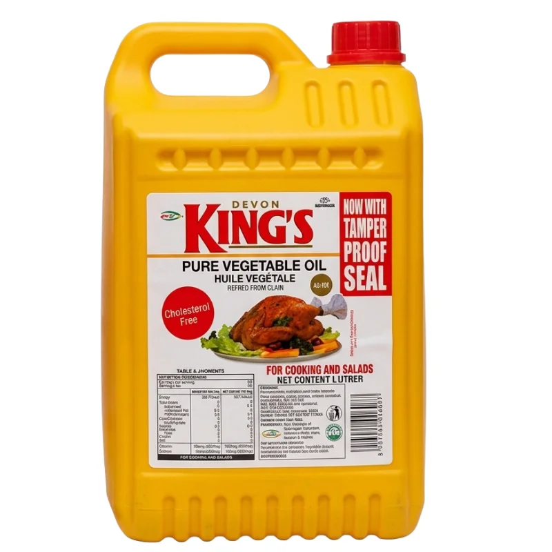 Devon King's Pure Vegetable Oil, Cooking Oil (1L & 5L ) - Image 2
