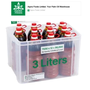 Pure Palm Oil, 3 Litres