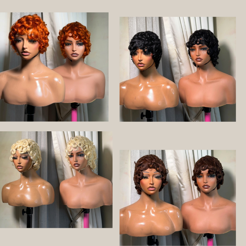 Rose Wave Wig, Vintage Short Curly Style - Image 5